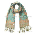 2012 new style winter Wool /acrylic Plaid woven scarf